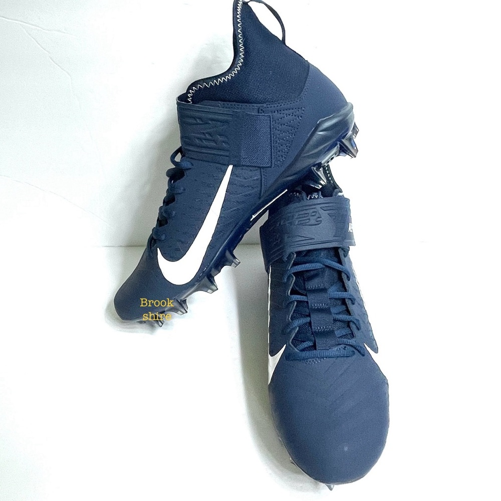 Nike Alpha Menace Pro 2 Mid Football Cleats Size  12.5 BV3945-404 College Navy